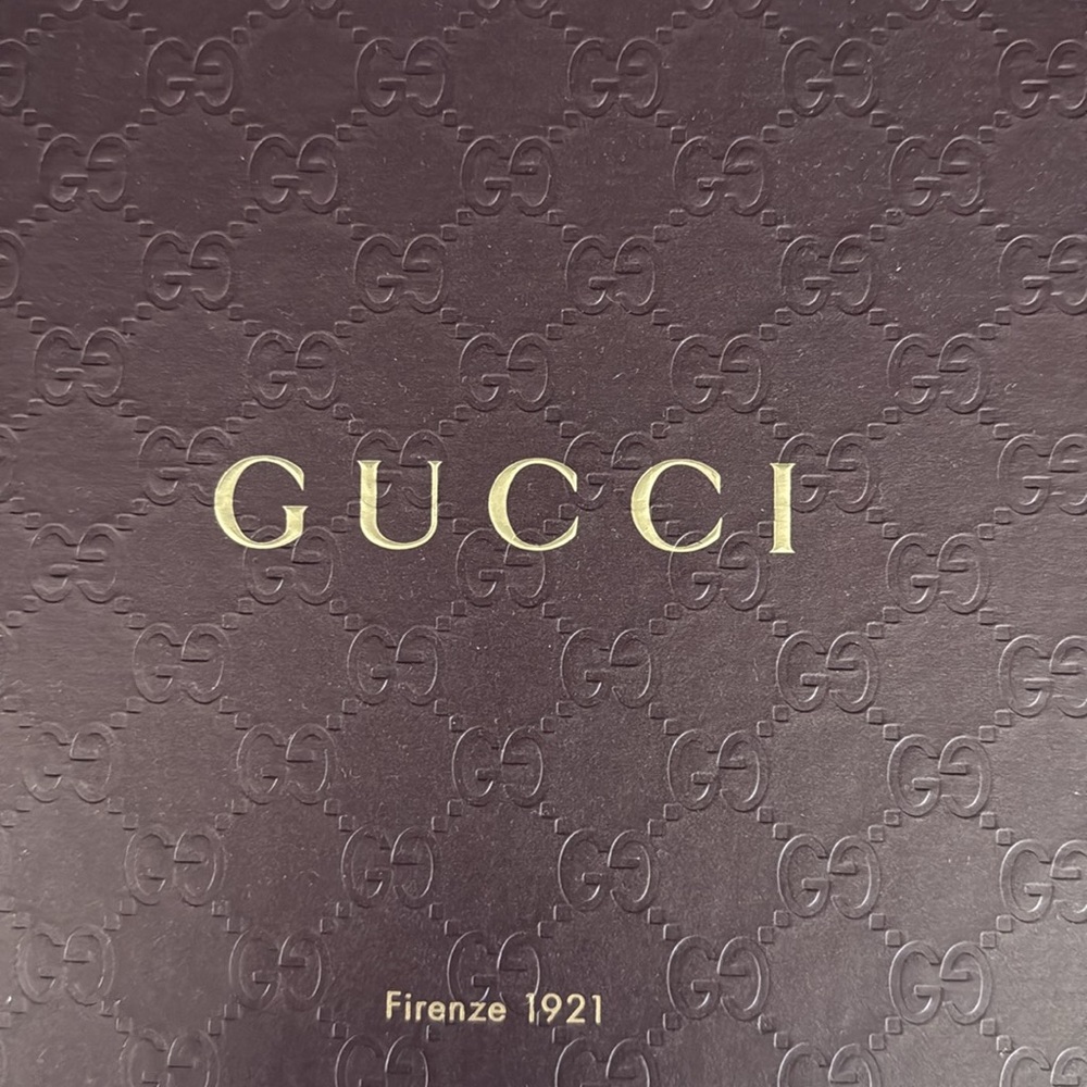 GUCCI DARK BROWN EMBOSSED GIFT BOX - Picture 3 of 8